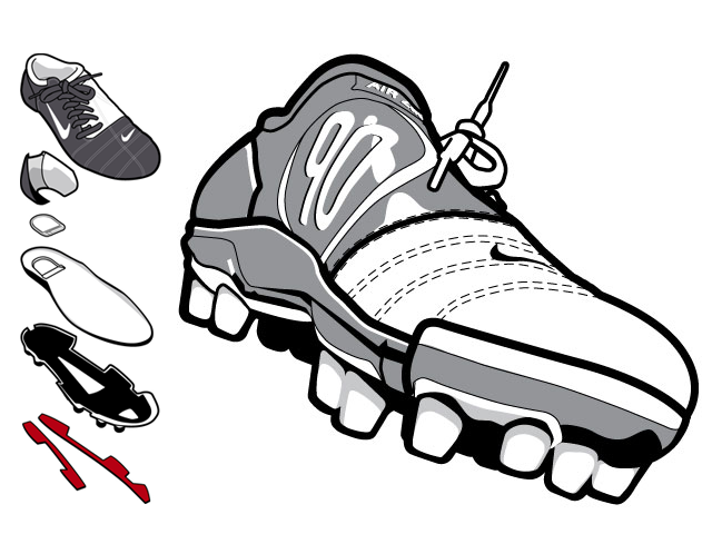 shoe construction exploded view