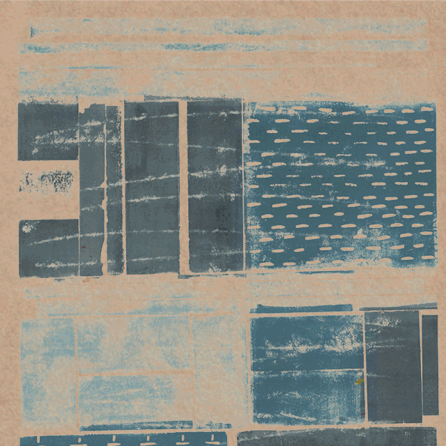 animation of boro-inspired letterpress texture prints.