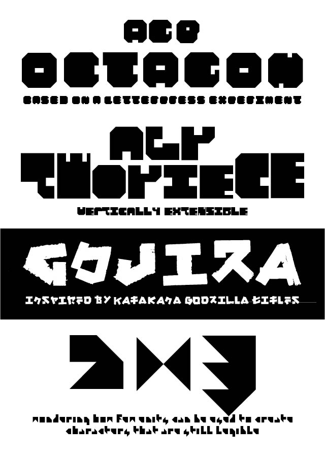 recent digital typefaces